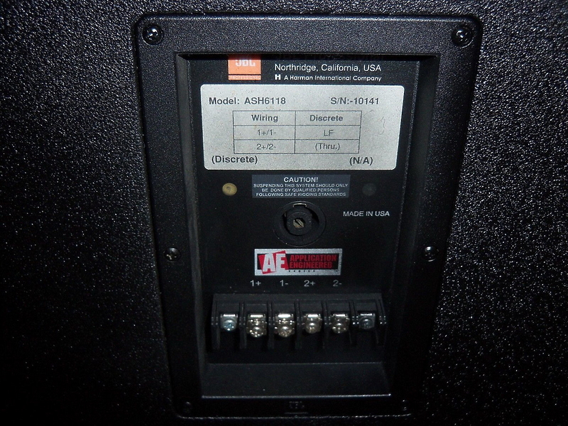 Сабвуфер JBL ASH6118 артикул 124223Si-1 фото 4