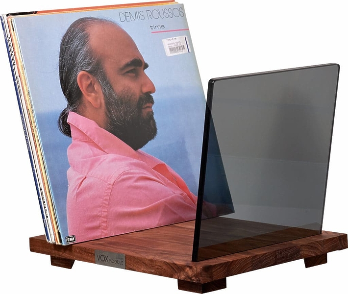 Стойка для хранения виниловых пластинок VOXmodule Vinyl Stand 07 (орех, тонированное стекло) артикул 239619Si-1