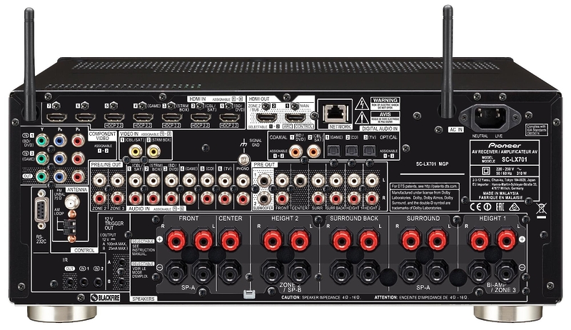 AV ресивер Pioneer SC-LX701-S артикул 163876Si-1 фото 4