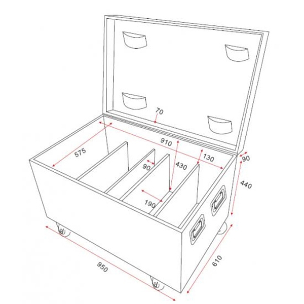 Туровый кейс Silver Star Flight case for SS353 RAYTHEON 4/1 P20169 артикул 297701Si-1