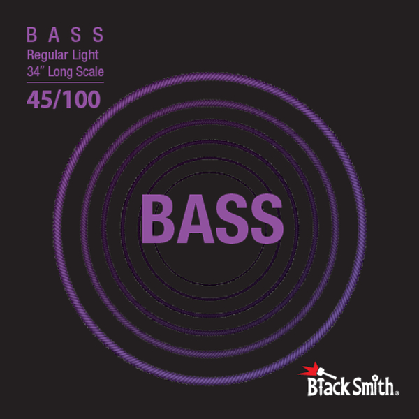Струны для бас-гитары BlackSmith Bass Regular Light 34" Long Scale 45/100 артикул 307601Si-1
