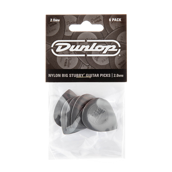 Медиаторы Dunlop 445P200 Big Stubby Nylon (6 шт) артикул 319534Si-1