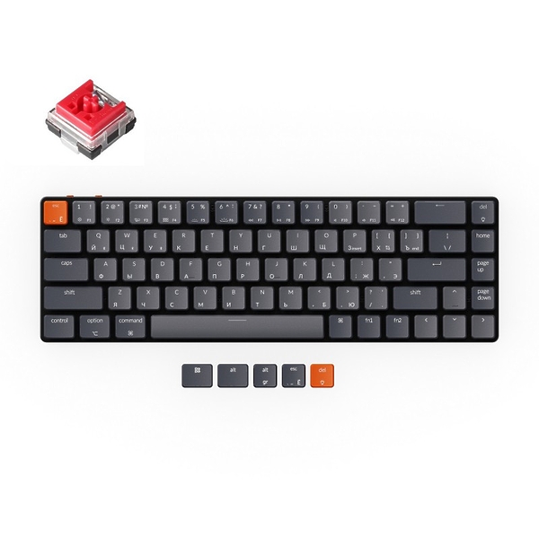 Беспроводная механическая клавиатура Keychron K7, RGB, Red Switch артикул 318968Si-1