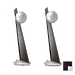 Напольная акустика Cabasse BALTIC 4 ON STAND wenge/glossy white