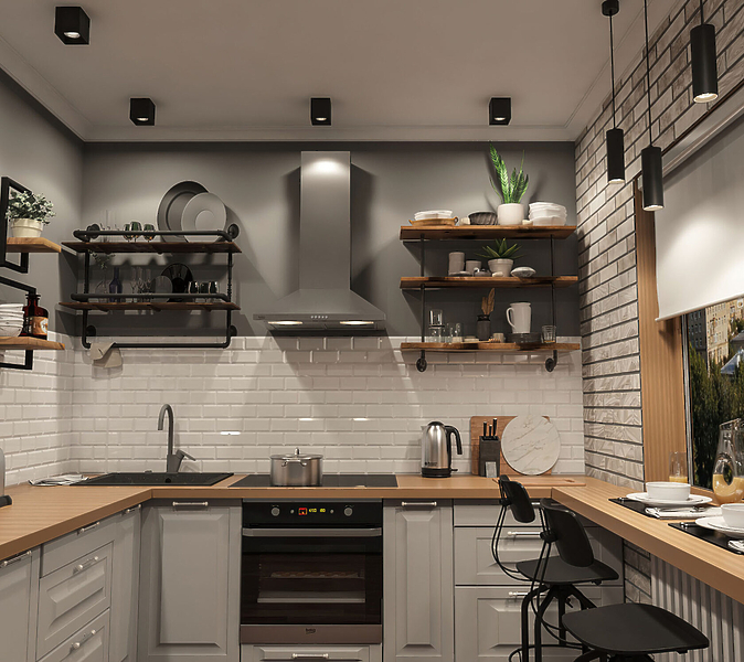 Светильник накладной Denkirs DK3080-BK+CH (Black Chrome) артикул 270648Si-1 фото 3