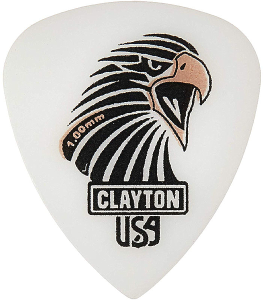 Медиаторы CLAYTON SAS100/12 - 1.00 mm ACETAL SHARP стандартные 12 шт артикул 290636Si-1
