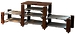 Стойка под Hi-Fi компоненты Solid Tech Hybrid Wood 7 Top+TT (200x275 mm) Walnut/Concrete