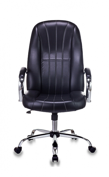 Кресло Бюрократ T-898SL/BLACK (Office chair T-898SL black eco.leather cross metal хром) артикул 263231Si-1 фото 3