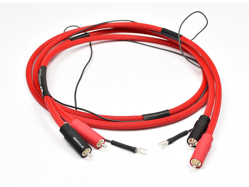 Фонокабель Chord Company Shawline 2RCA to 2RCA Turntable (with fly lead) 1.2m артикул 274089Si-1