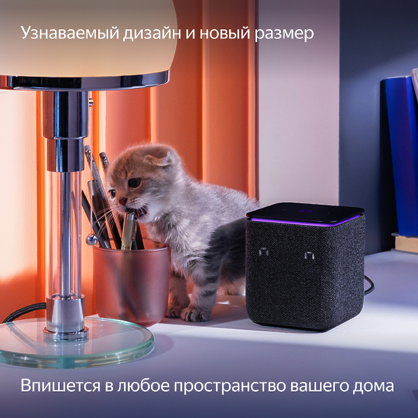 Умная колонка Яндекс Станция Миди Black артикул 308613Si-1 фото 13