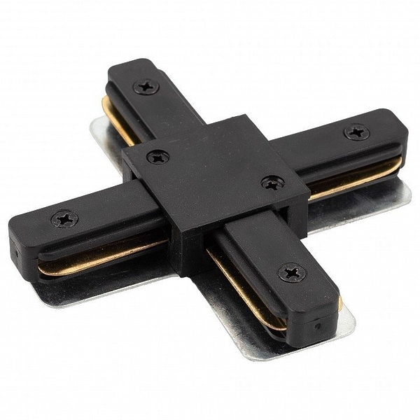 Соединитель для шинопровода Denkirs TR1104-BK (X-образныйBlack) артикул 270871Si-1