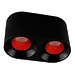 Светильник накладной Denkirs DK3096-BK+RD (Black Red)