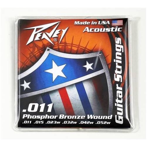 Струны для акустической гитары Peavey Phosphor Bronze-Balanced 11-52 артикул 291667Si-1