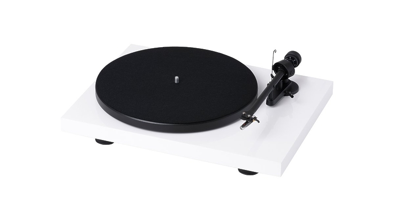 Виниловый проигрыватель Pro-Ject Debut RecordMaster II White OM5e артикул 271465Si-1