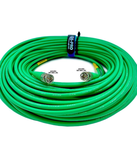 Кабель мобильный/сценический GS-PRO 6G SDI BNC-BNC (mob) (green) 50 метров артикул 313956Si-1