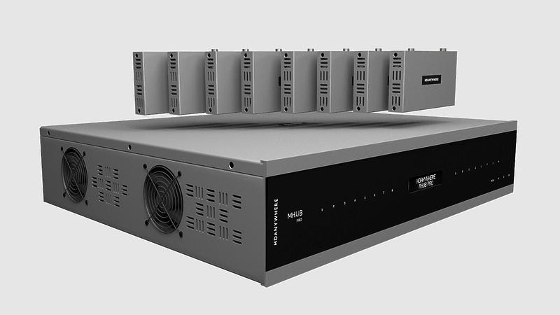 Мультирум-система HDanywhere MHUB PRO (8x8) 4k 70m комплект + 8 RX артикул 261706Si-1 фото 4