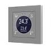 Комнатный контроллер Zennio ZVI-F55D KNX Flat 55 Display, ЖК дисплей, до 4 элементов индикации, 4 сенсорные кнопоки, 2хAI/DI, термостат, датчик температуры, датчик приближения, пластиковая рамка, 55х55х9мм, в уст. коробку, произ