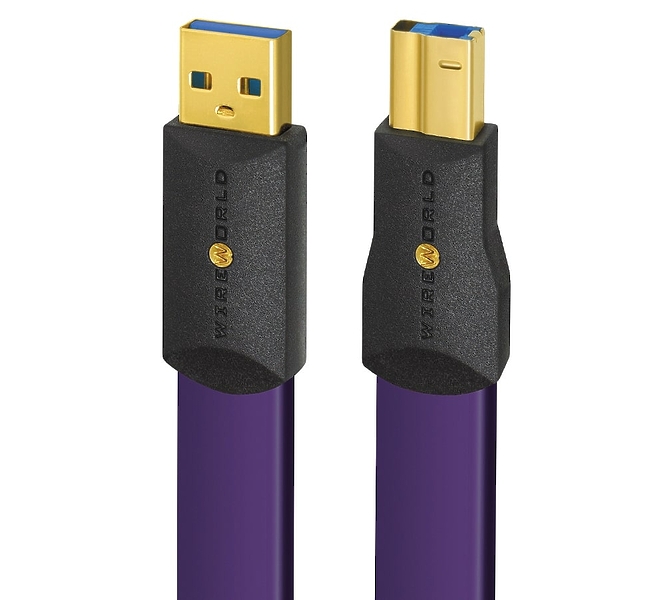 USB-кабель Wire World Ultraviolet 8 USB 3.0 A-B Flat Cable (U3AB1.0M-8) 1.0м артикул 222233Si-1