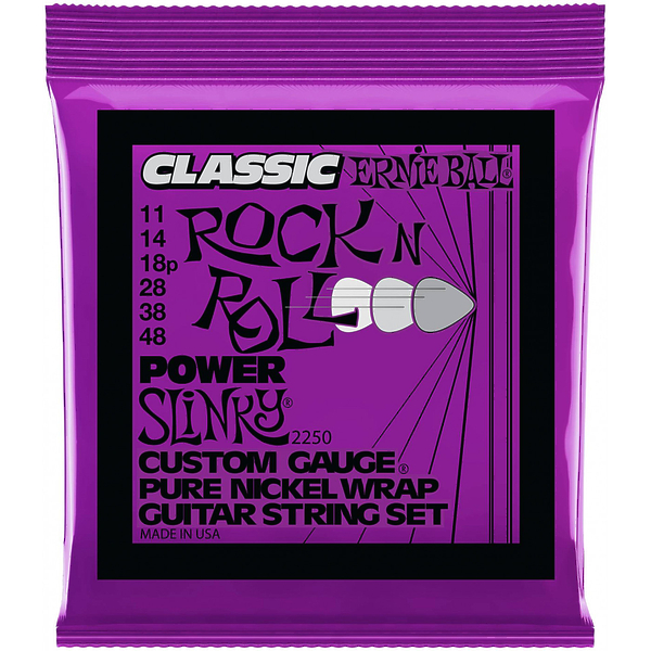Струны для электрогитары Ernie Ball 2250 Classic Pure Nickel Power Slinky артикул 291343Si-1