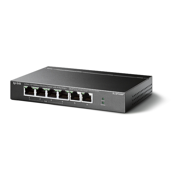 Коммутатор TP-LINK TL-SF1006P 6x100Mb 4PoE+ 67W неуправляемый артикул 267843Si-1