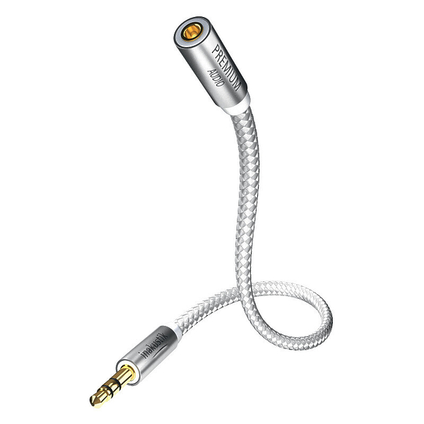 Кабель межблочный In-Akustik Premium Extension Audio Cable 3.0m 3.5mm jack<>3.5mm jack(F)+6.3 jack adapter #00410203 артикул 150553Si-1
