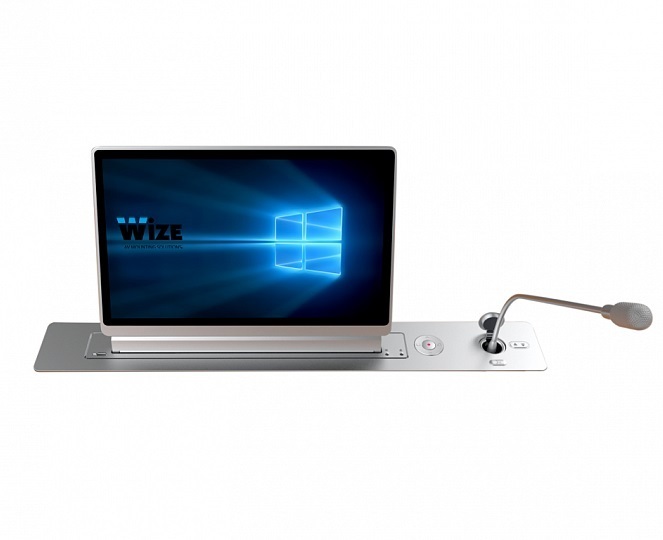 Моторизированный монитор Wize Pro WR-17GV Touch silver артикул 237440Si-1