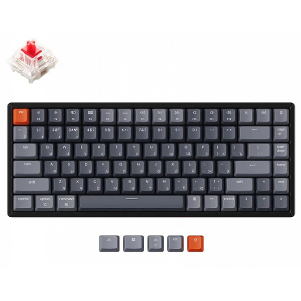 Беспроводная механическая ультратонкая клавиатура Keychron K2 Gateron RGB Red Switch артикул 275433Si-1