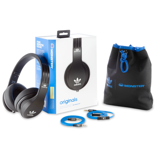 Наушники Monster Adidas Originals Over-Ear Headphones Black (137012-00) артикул 120203Si-1 фото 6