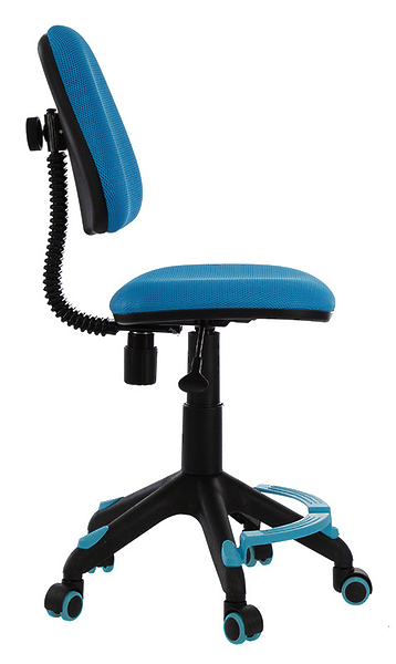 Кресло Бюрократ KD-4-F/TW-55 (Children chair KD-4-F blue TW-55 cross plastic footrest) артикул 263449Si-1 фото 4