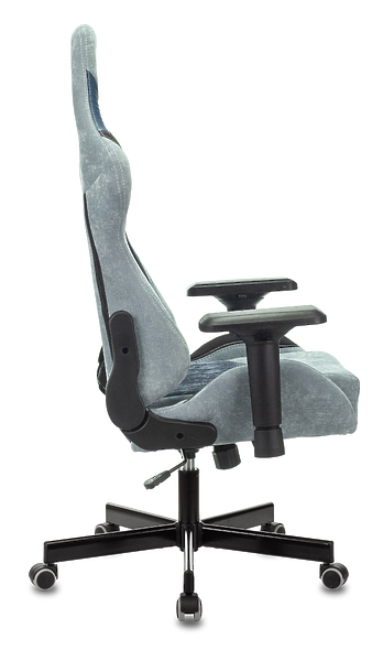 Кресло Zombie VIKING 7 KNIGHT BL (Game chair VIKING 7 KNIGHT Fabric blue textile/eco.leather headrest cross metal) артикул 263416Si-1 фото 7