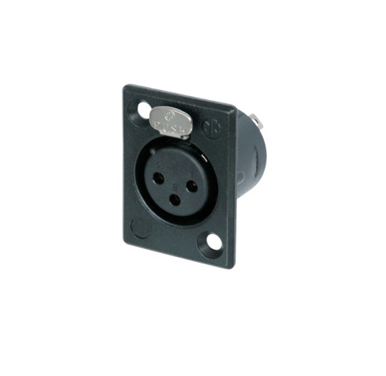 Разъем Neutrik NC3FP-B-1 артикул 283582Si-1