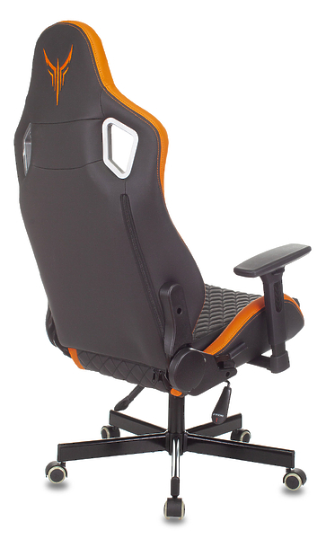 Кресло Knight OUTRIDER BO (Game chair Knight Outrider black/orange rombus eco.leather headrest cross metal) артикул 263358Si-1 фото 18