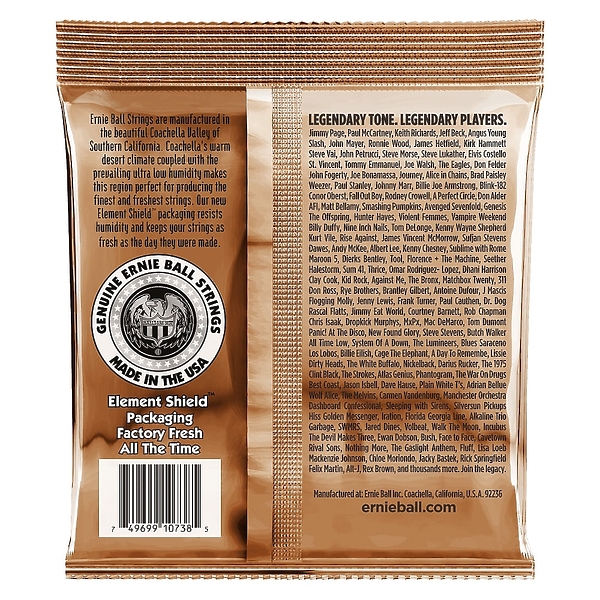 Cтруны для двенадцатиструнной гитары Ernie Ball Earthwood 2152 артикул 291228Si-1 фото 3