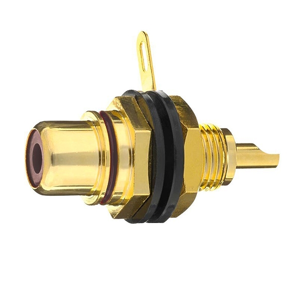 Разъем In-Akustik Premium RCA-Panel Jack black 1 pc #0090801007 артикул 168698Si-1