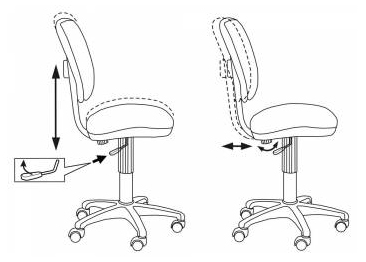 Кресло Бюрократ CH-204NX/GIRAFFE (Children chair CH-204NX orange giraffe cross plastic) артикул 263455Si-1 фото 7