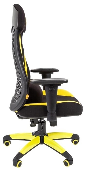 Кресло игровое Chairman game 14 00-07022221 Black/Yellow артикул 269945Si-1 фото 4
