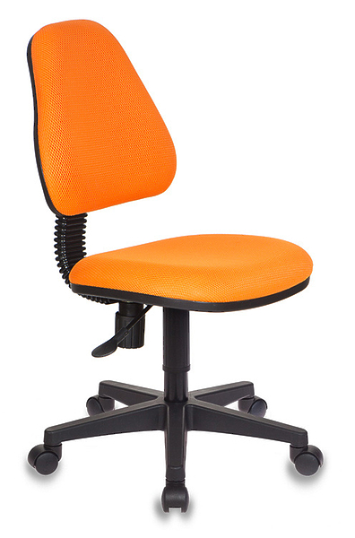 Кресло Бюрократ KD-4/TW-96-1 (Children chair KD-4 orange TW-96-1 cross plastic) артикул 263360Si-1