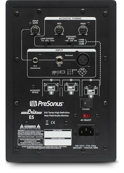 Студийный монитор PreSonus Eris E5 артикул 123215Si-1 фото 5