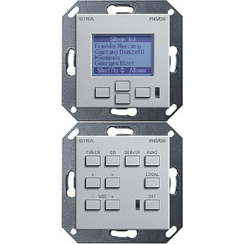 Настенная панель управления Revox M217/M218 GIRA System 55 (под алюминий) артикул 104111FV-1