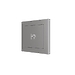 Сенсорный выключатель KNX Zennio Tecla 55 X1, 1-кнопочный, серебро