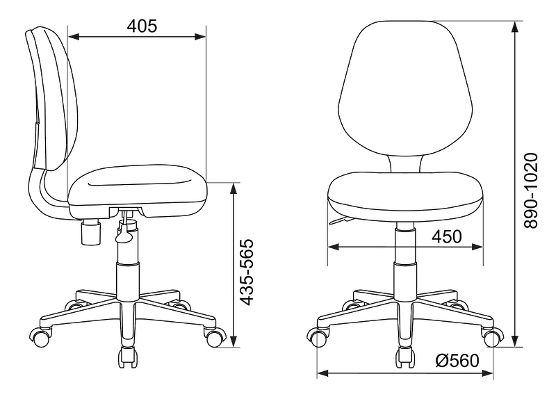 Кресло Бюрократ CH-W213/TW-55 (Children chair CH-W213 blue TW-55 cross plastic plastik белый) артикул 263265Si-1 фото 8