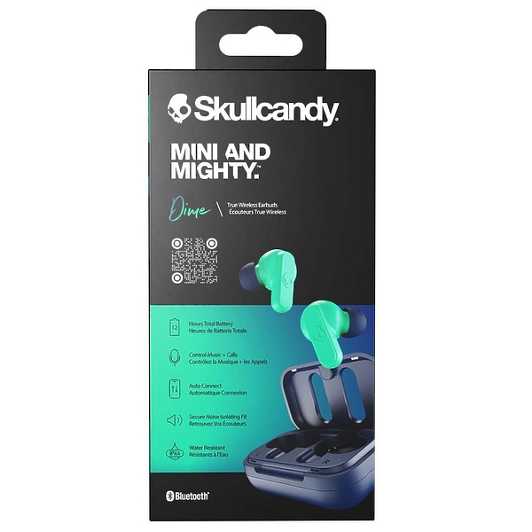 Наушники Skullcandy DIME TRUE WIRELESS IN-EAR bark blue/green артикул 256070Si-1 фото 8