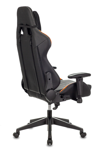 Кресло Zombie VIKING 5 AERO ORANGE (Game chair VIKING 5 AERO black/orange eco.leather headrest cross plastic) артикул 263471Si-1 фото 14