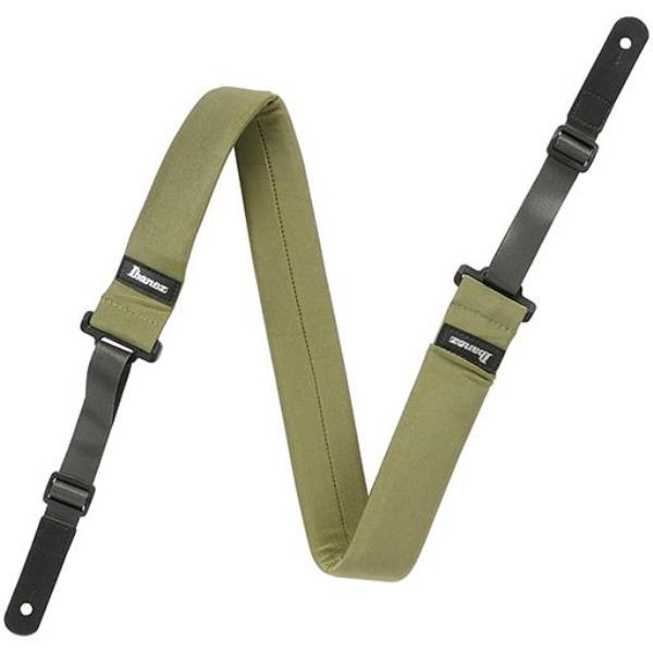 Ремень для гитары Ibanez GSF50-MGN POWERPAD GUITAR STRAP, MOSS GREEN артикул 277357Si-1
