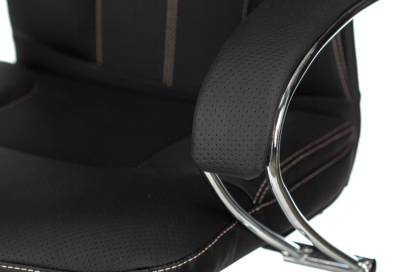 Кресло Бюрократ CH-608SL/ECO/BLACK (Office chair CH-608SL/ECO black eco.leather cross metal хром) артикул 263287Si-1 фото 9