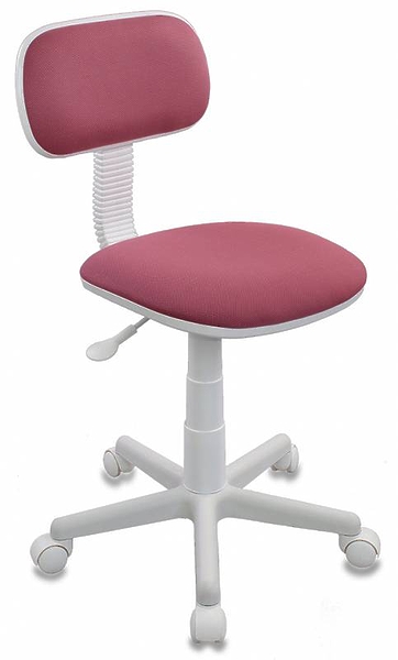 Кресло Бюрократ CH-W201NX/26-31 (Children chair CH-W201NX pink 26-31 cross plastic plastik белый) артикул 263335Si-1