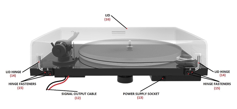 Pro-Ject ESSENTIAL III (DC) (OM 10) Red артикул 405647-1 фото 10