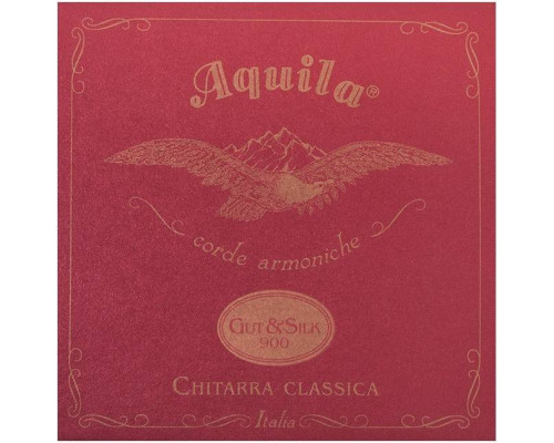 Струны для классической гитары Aquila Gut & Silk 900 64C артикул 291011Si-1