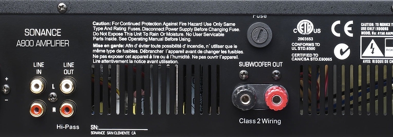 Sonance VP10SUB AMPLIFIER 230V артикул 114714Si-1 фото 4