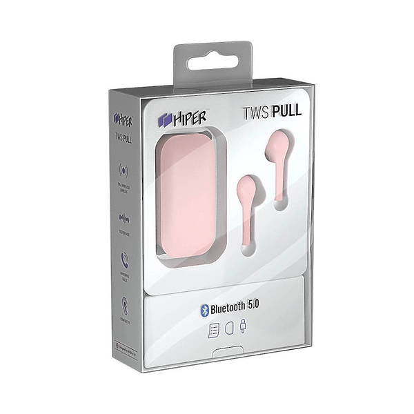 Наушники Hiper TWS PULL pink артикул 263913Si-1 фото 4
